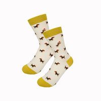 New fashion women men colorful dog cotton socks Spring couple lover Casual Pill Fox neutral red sock Hot - Rupert & Brandy . Co